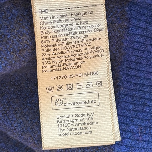 SCOTCH & SODA Blue Tulip Jumper Sweater - Picture 16 of 16